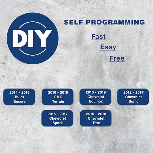 KeylessOption 2X KeylessOption Key Fob Replacement for 2010 2011 2012 2013 2014 2015 2016 2017 2018 2019 Chevrolet Chevy GMC Buick Remote, 3-Button OHT01060512, Self Programming - Image 3