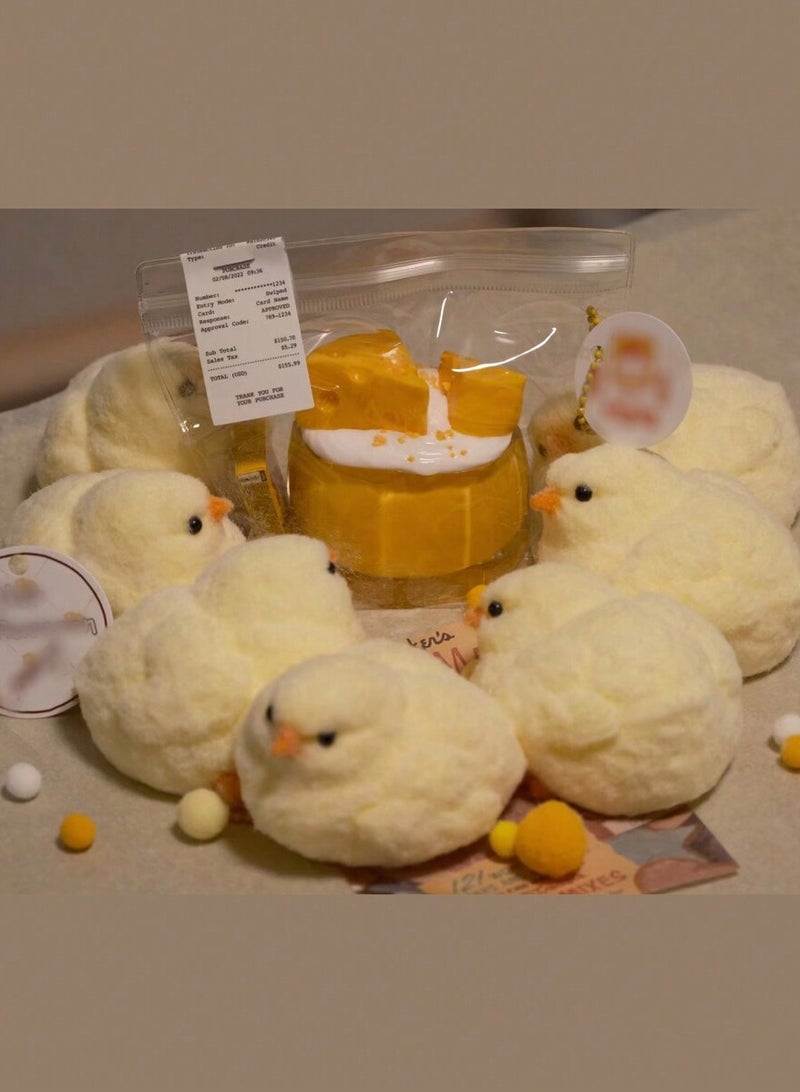 Handmade Ultra-Soft Chick Squeeze Toy - Squishy Rubber Chicken Stress Relief, Perfect for Desk Decoration & Relaxation, Ideal for Students, Office Workers, and Home Decor - Image 4