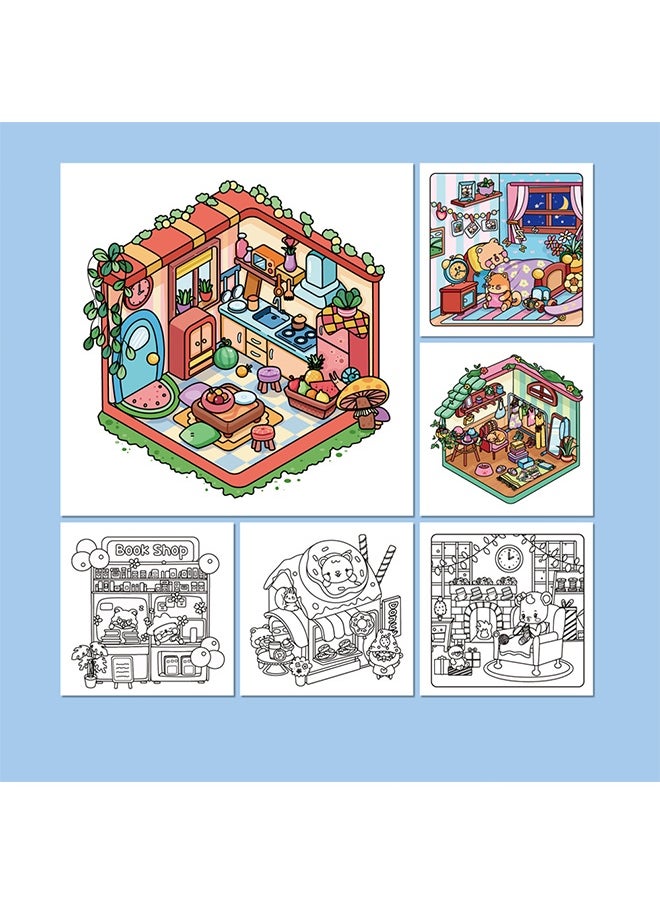 Lemon 40 Pages Children's Doodle Book, for Coloring and Drawing,  Wall Stickable, Thick Paper for Art Fill-In, Perfect for School, Students, Stationery, and Learning Supplies  - Image 3