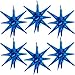 BBPOOL 6 Pcs Blue Star Balloons22 Inch Blue Starburst Balloons Star Foil Mylar Balloons for Birthday Party Wedding Christmas Anniversary Graduation Decorations - Image 2