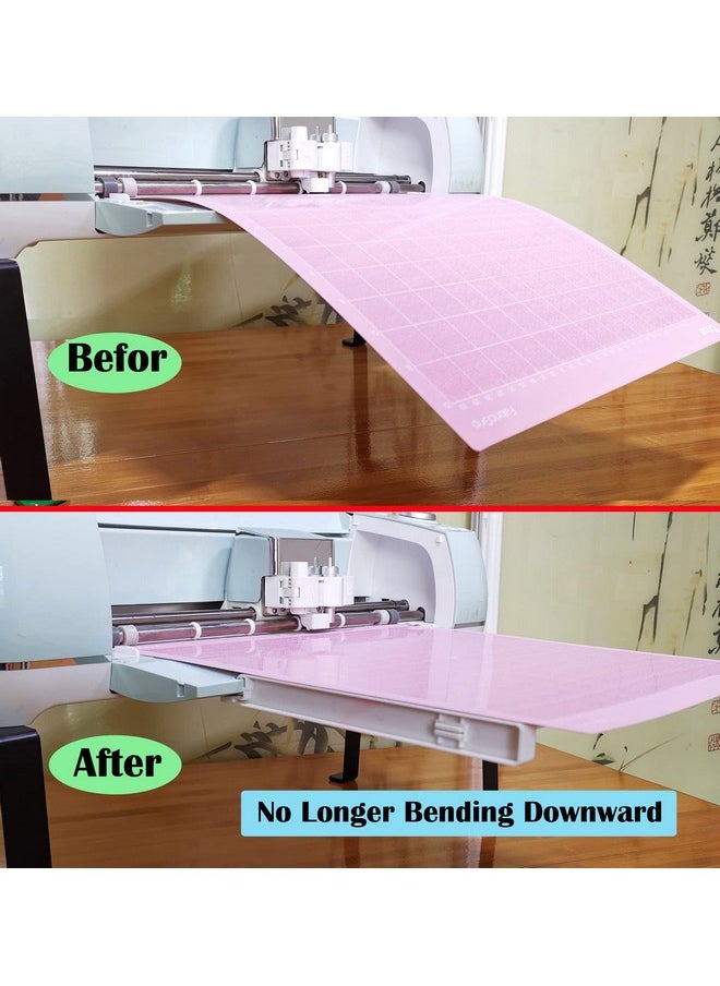 onten - Extension Tray Compatible With Cricut Maker3 And Explore Air3 Air2 Air Cutting Mat Extender Support For Maker And Explore Air Series (White) - Image 1