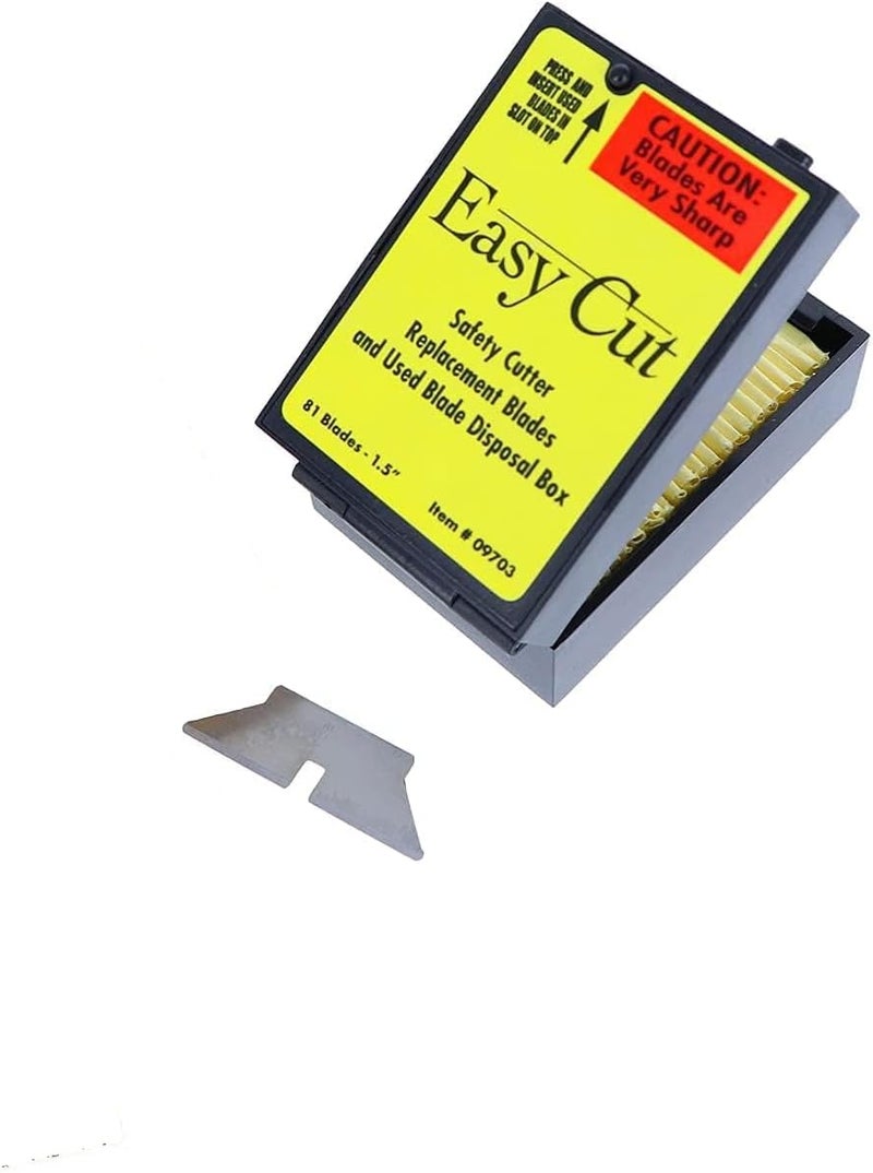 Veltec 81 Easy Cut/EZ Replacement Blades for 1000, 1500, 2000 and 4000 Safety Box Cutters/Knives - Includes Disposal Unit - Image 4