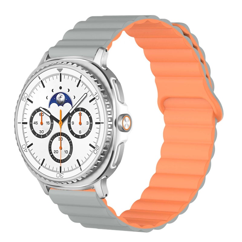 AD Blue Silicone Sport Smartwatch Band Compatible with Samsung Galaxy Watch 8 Classic with Adjustable Fit Soft Strap and Quick Daily Replacement - Image 1