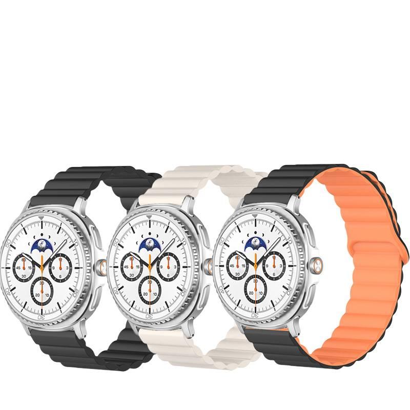AD Blue Silicone Sport Smartwatch Band Compatible with Samsung Galaxy Watch 8 Classic with Adjustable Fit Soft Strap and Quick Daily Replacement - Image 2