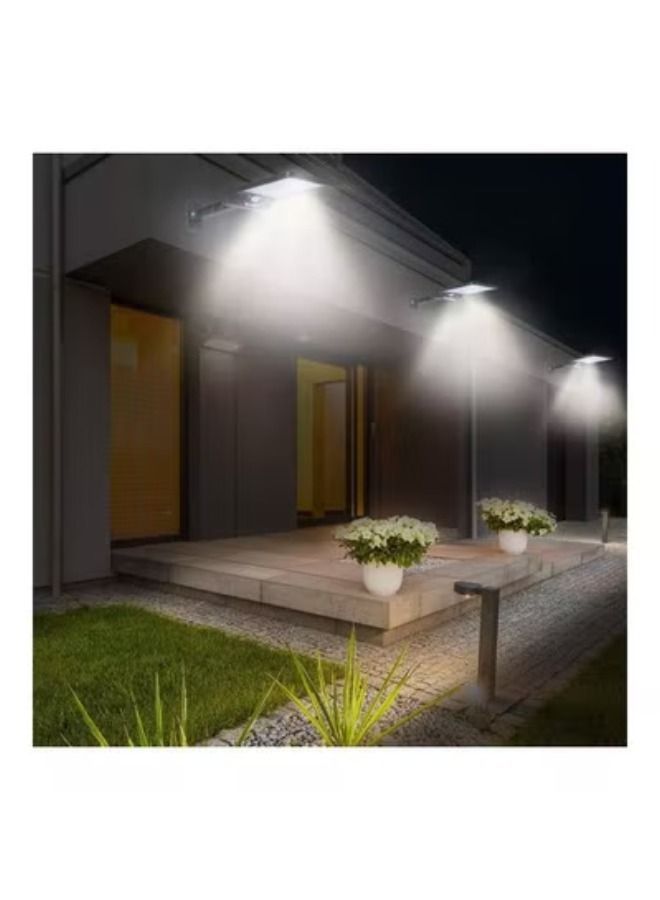 ACLIX 2 Piece Outdoor Solar LED Street Light with Remote Control and Motion Sensor Black - Image 3