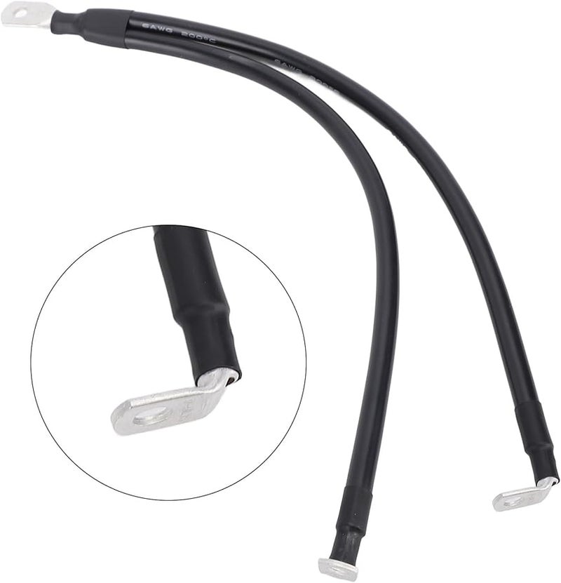 كابلات بطارية 6 AWG 50 سم عالية الكفاءة لمحول الطاقة للسيارات والطاقة الشمسية والقوارب والعربات المنزلية - Image 3