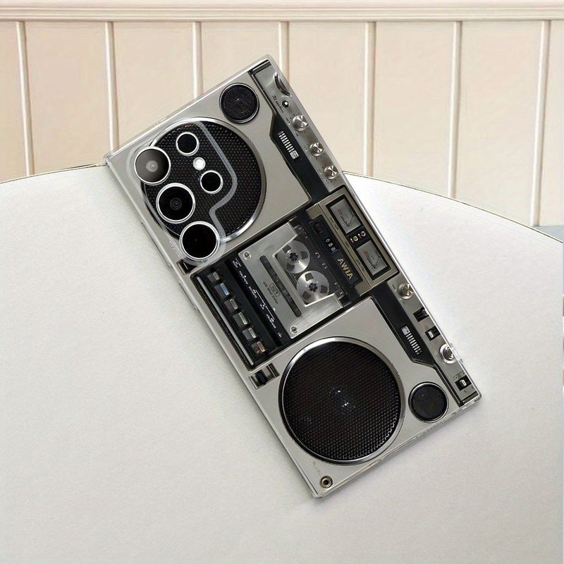 Transparent Vintage Record Player Print Protective Phone Case For Samsung Galaxy A32 5G Stylish Elegant Cover Gift For Women Girls Men Boys - Image 5