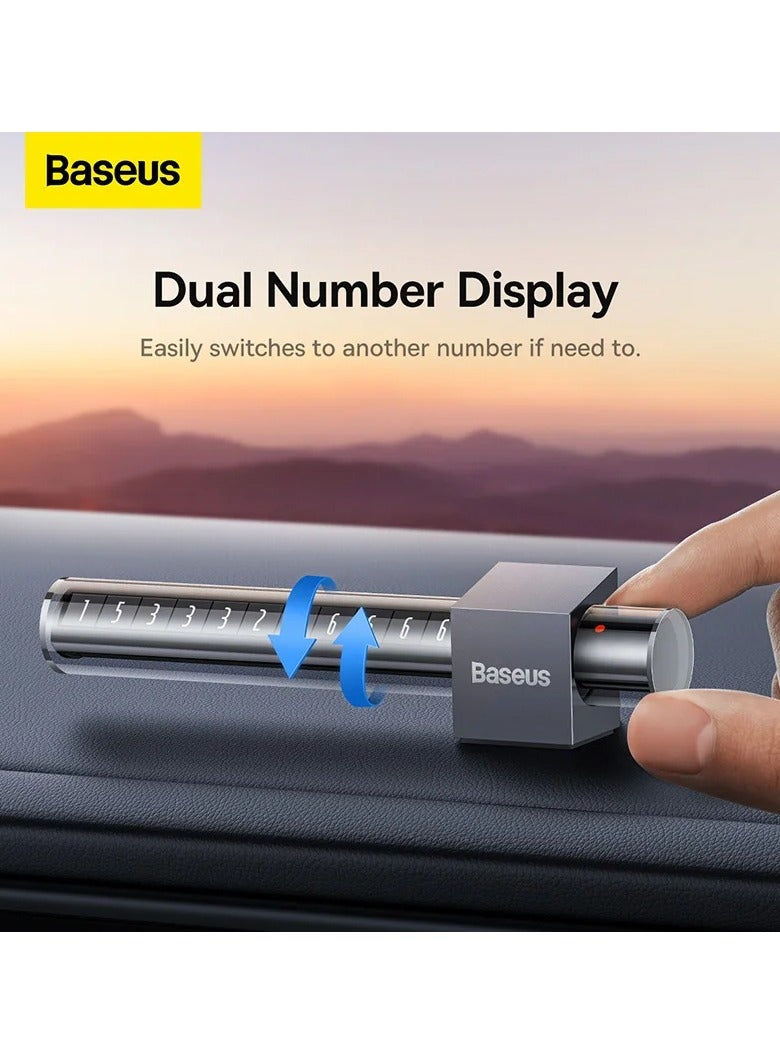 Baseus Baseus Mini Car Temporary Parking Card Phone Number Switchable Car Styling Accessories - Image 1