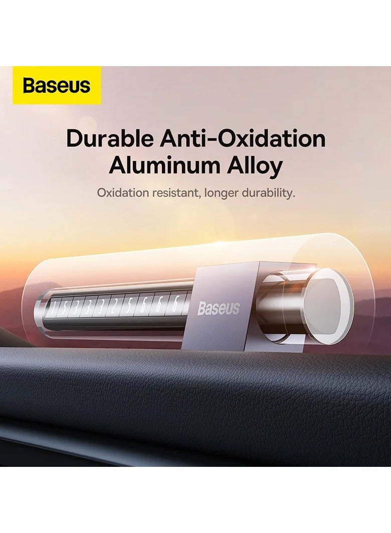 Baseus Baseus Mini Car Temporary Parking Card Phone Number Switchable Car Styling Accessories - Image 4