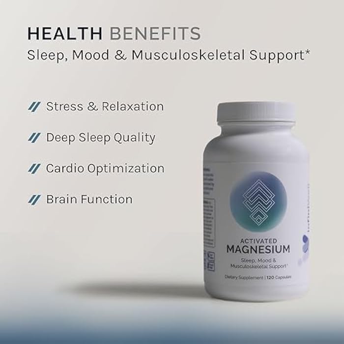 InfiniWell Activated Magnesium Supplement for Women & Men - Support Brain Health & Neurotransmitter Activity - Promote Relaxation for a Healthy Sleep Cycle - Optimized for Absorption (120 Capsules) - Image 2