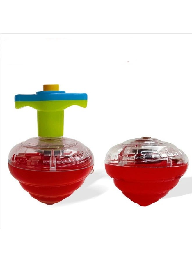 Goolsky An LED Musical Spinning Top - Fun Flashing Spring Top Toy for Children Aged 3-6, Perfect for Holiday Gifts - Image 5