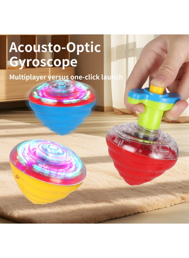 Goolsky An LED Musical Spinning Top - Fun Flashing Spring Top Toy for Children Aged 3-6, Perfect for Holiday Gifts - Image 2