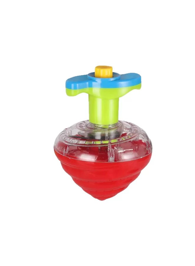 Goolsky An LED Musical Spinning Top - Fun Flashing Spring Top Toy for Children Aged 3-6, Perfect for Holiday Gifts - Image 1