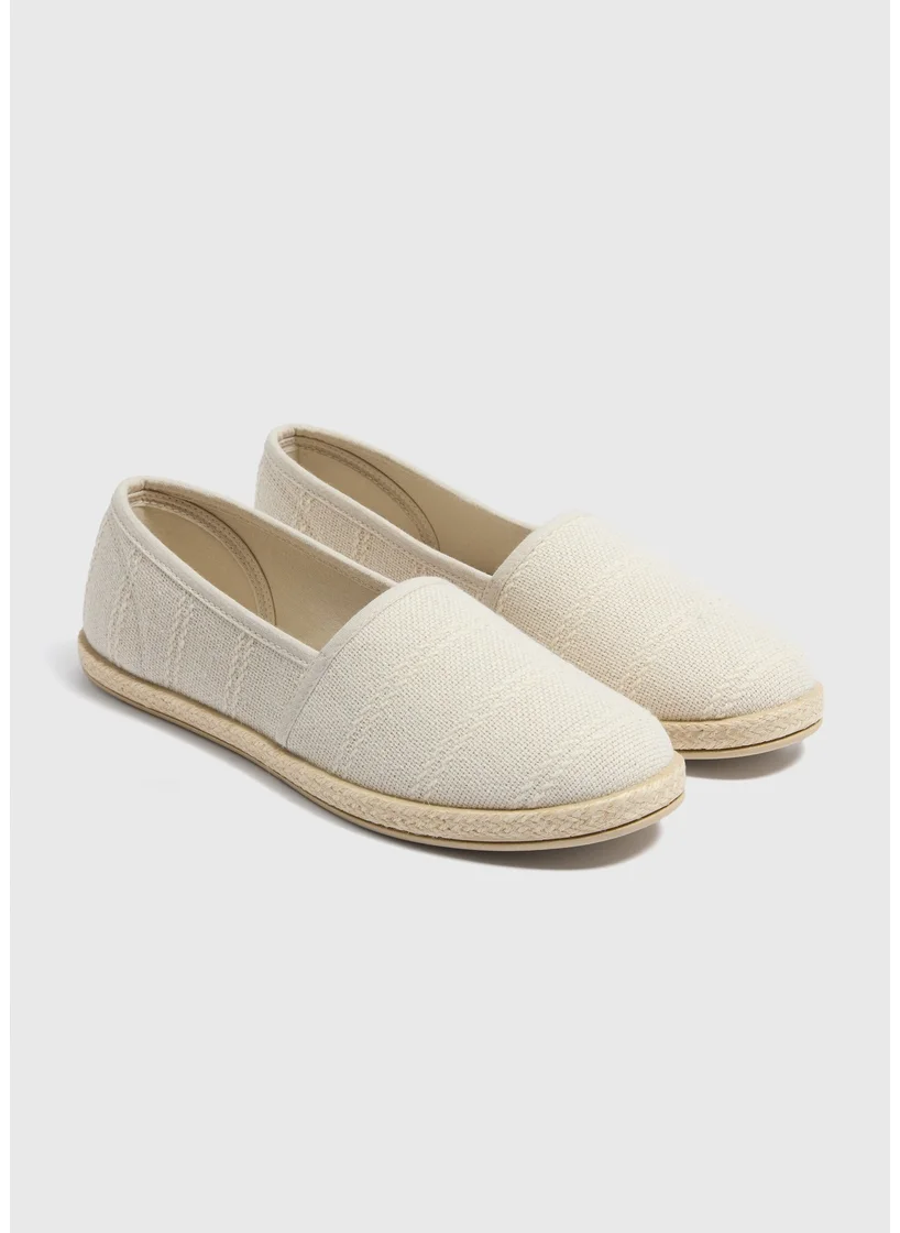 Matalan Stone Espadrille Ballet Shoes