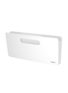 Loukin Magnetic File Holder, Vertical File Folder Organizer, Wall Mount File Organizer For Whiteboard, Refrigerator, File Cabinets, Office Wall Organizer For Mail, Paper, Documents, Letters (White)  - Image 1