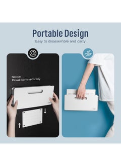 Loukin Magnetic File Holder, Vertical File Folder Organizer, Wall Mount File Organizer For Whiteboard, Refrigerator, File Cabinets, Office Wall Organizer For Mail, Paper, Documents, Letters (White)  - Image 3