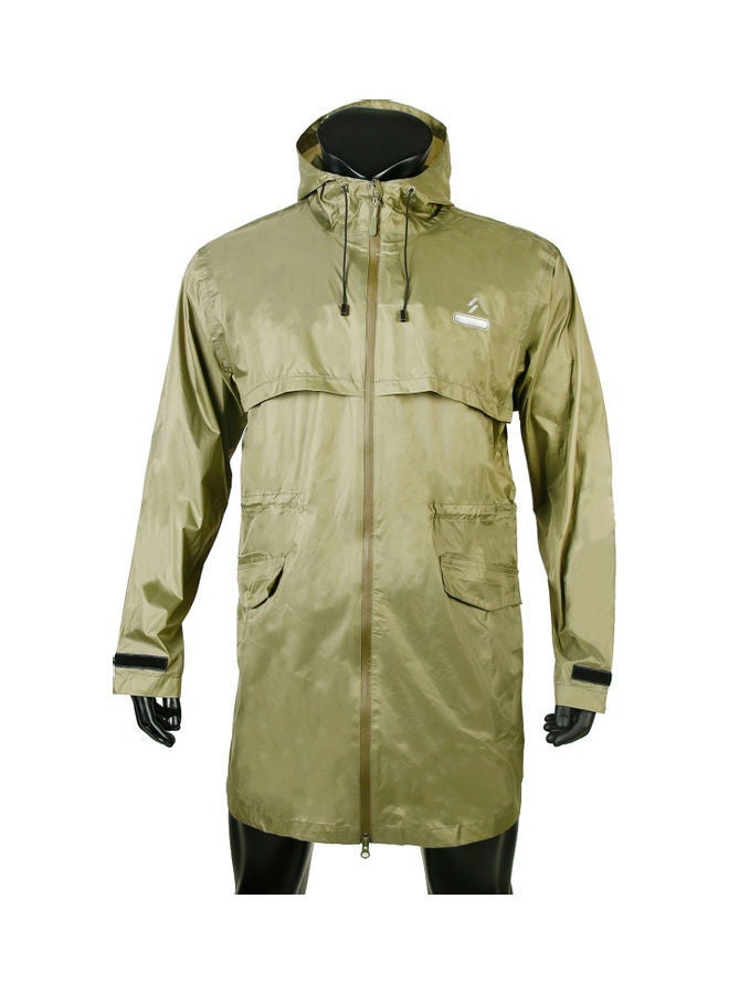 NIBEMINENT Long Waterproof Hooded Jacket - Image 1