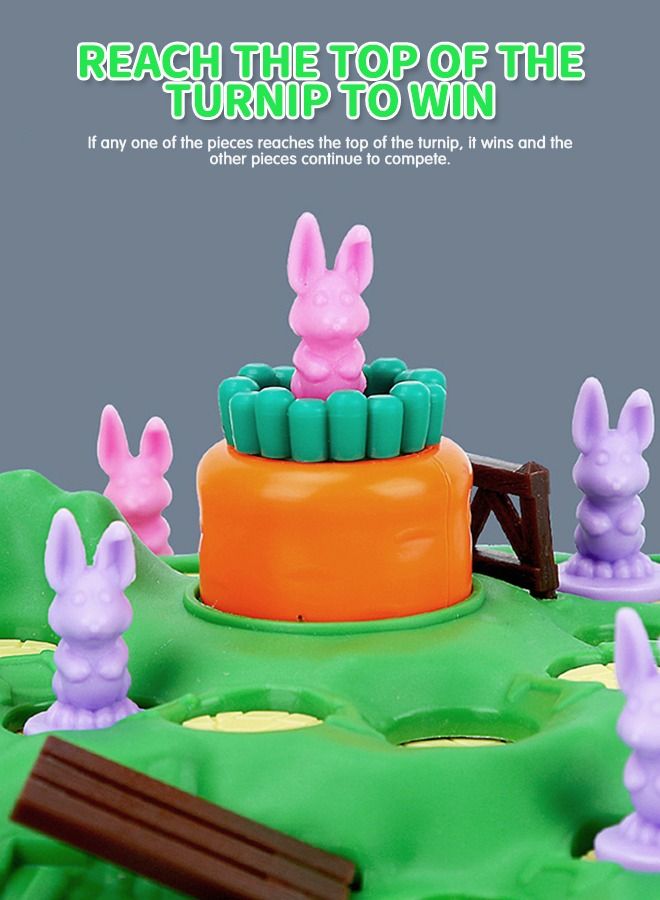 GROIC Rabbit Competitive Trap Game Toys, Rabbit Board Game, Rabbit Game Family Game Set, Children's Educational Toy Competitive Games - Image 3