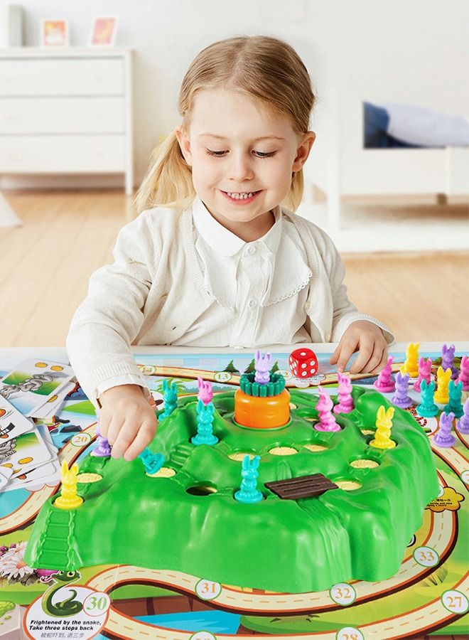 GROIC Rabbit Competitive Trap Game Toys, Rabbit Board Game, Rabbit Game Family Game Set, Children's Educational Toy Competitive Games - Image 5