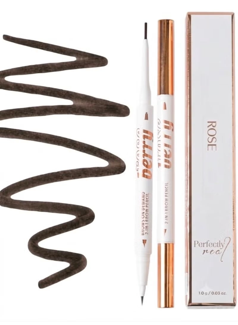 روز قلم الحواجب "Brows on Demand" (2 في 1) بمظهر طبيعي مثالي - Image 1