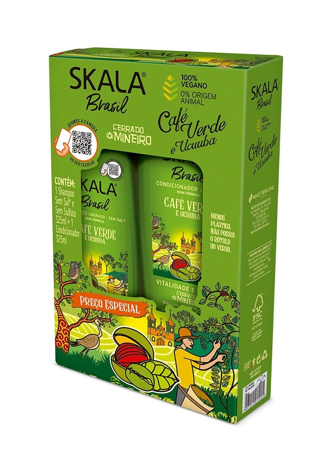 SKALA - Skala Brasil Green Coffee and Ucuhuba Kit Shampoo/Conditoner - Image 1