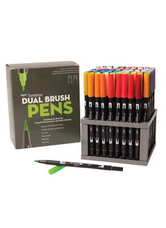 Tombow Tombow Dual Brush Pen Art Markers,96 Color Set with Desk Stand  - Image 1
