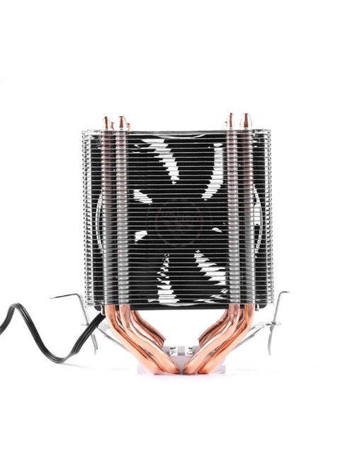 Desktop Computer 6 Copper Tube CPU Radiator Super Quiet Without Light 3-pin Single Fan