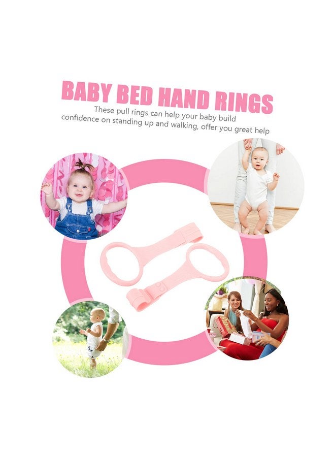 Unomor Unomor Pullups 1 Pair Bed Pull Ring Tools Boy Crib Rings Walking Assistant Stand up Rings Cot Hanging Rings Playpen Cot Ring Cot Handle Ring Nursery Ring Tie Rod Tool  - Image 4