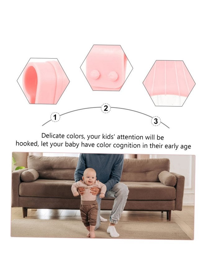 Unomor Unomor Pullups 1 Pair Bed Pull Ring Tools Boy Crib Rings Walking Assistant Stand up Rings Cot Hanging Rings Playpen Cot Ring Cot Handle Ring Nursery Ring Tie Rod Tool  - Image 5