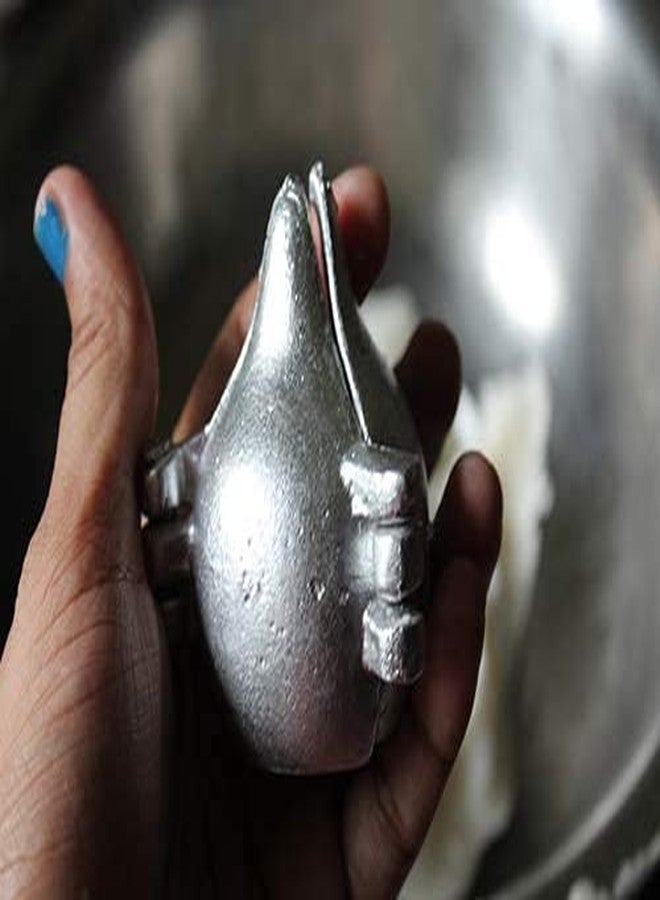 FlowAura Aluminum Modak Moulds (Set of 3) Size: 7 cm | (Medium) - Image 4