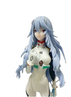 General EVA Evangelion anime character Rei Ayanami model ornament, PVC action figure long hair edition ornament collectible gift 22cm  - Image 4