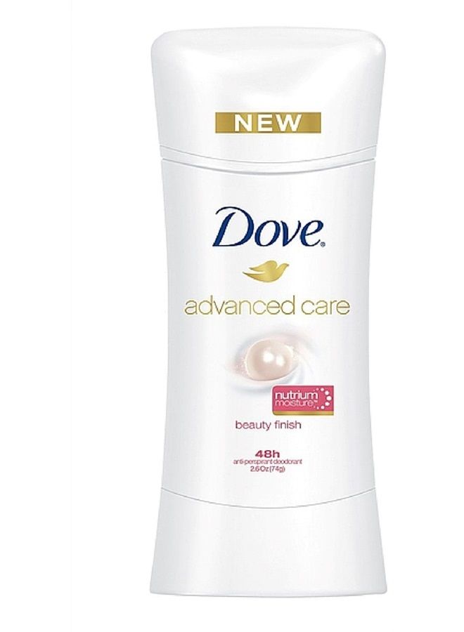 Dove Advanced Care Antiperspirant, Beauty Finish, 2.6 Ounce (Pack of 4)