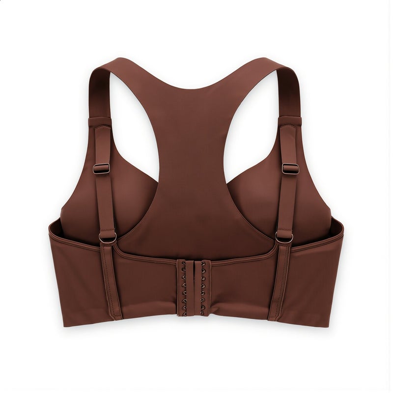 Wireless Sports Bra for Women 3XL Yoga Sleep Daily Wear Beige Breathable Support - Image 4