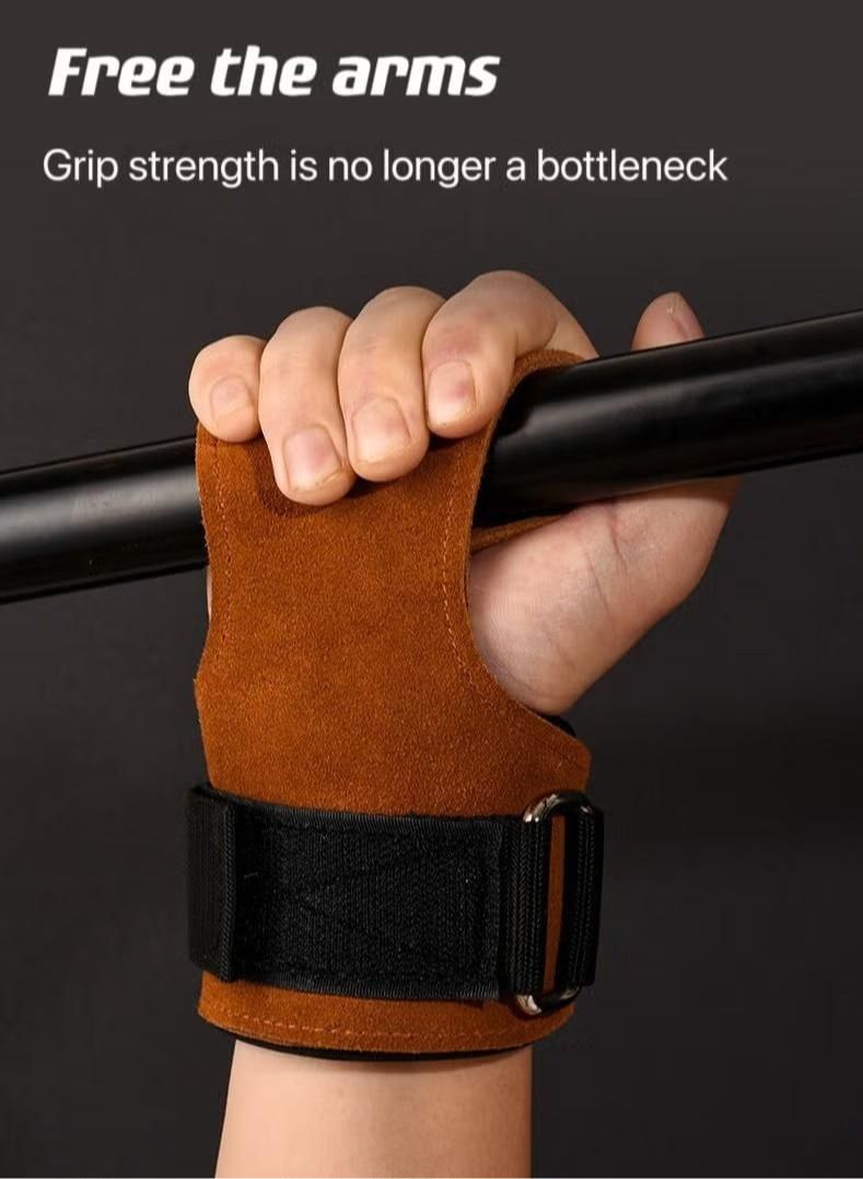 XiuWoo Gym training weight lifting belt for men and women gym gloves leather support for squat deadlift training gym belt weight lifting wraps hooks set (SIZE 110,120,130)  - Image 3
