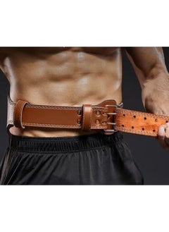 XiuWoo Gym training weight lifting belt for men and women gym gloves leather support for squat deadlift training gym belt weight lifting wraps hooks set (SIZE 110,120,130)  - Image 5