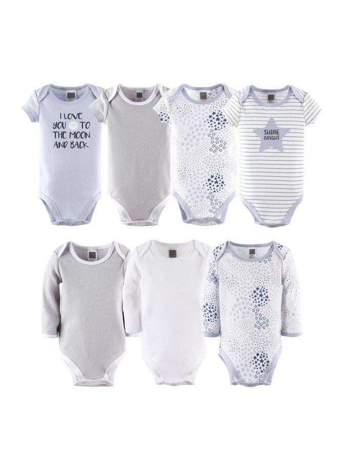 The Peanut Shell The Peanutshell Baby Layette Gift Set for Baby Boys or Girls - 23 Piece New Born Unisex Gift Set, Clothes & Newborn Essentials Must Haves - Clothes 0-3 Months - Blue & Grey - Image 3