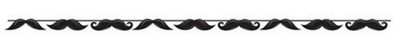 CREATIVE CONVERTING Moustache Madness Circle Ribbon Banner Multicolour - Image 2