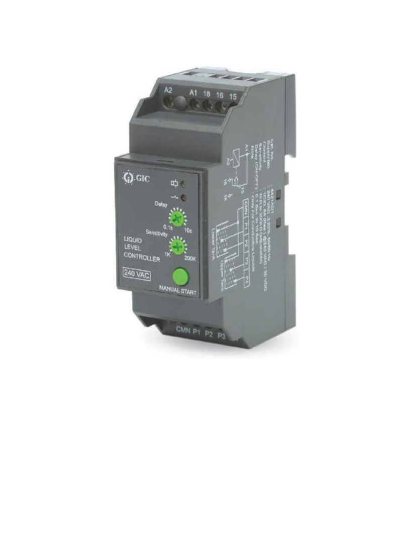 GIC Liquid level Controller, Control Water Level of Tank and Protects Submersible Pumps Against Dry Running And Prevents Overfilling, Stainless Steel Sensor Probe (Controller (4421AD1))  - Image 3