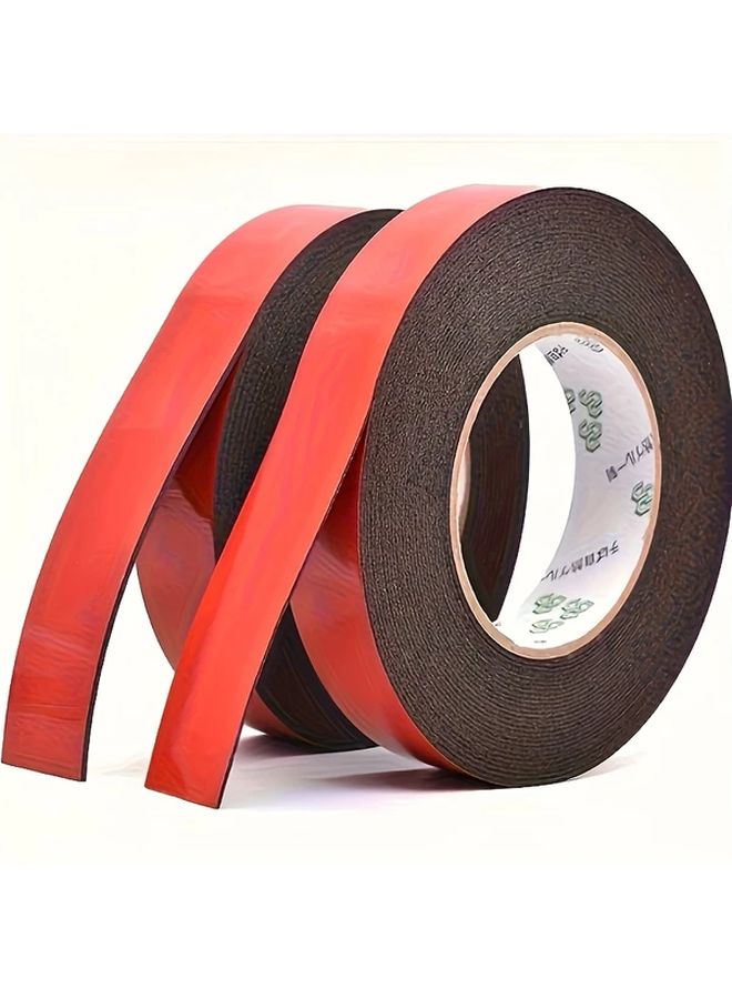 Red Double Sided Adhesive Tape 10mm x 393 Inch Strong Foam For Cables Signs - Image 5