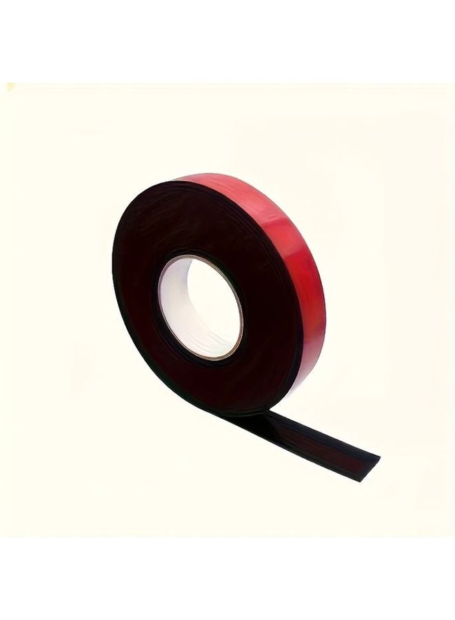 Red Double Sided Adhesive Tape 10mm x 393 Inch Strong Foam For Cables Signs - Image 1