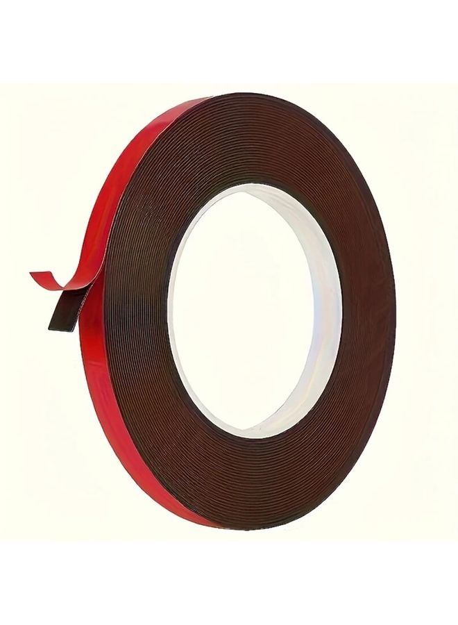 Red Double Sided Adhesive Tape 10mm x 393 Inch Strong Foam For Cables Signs - Image 4