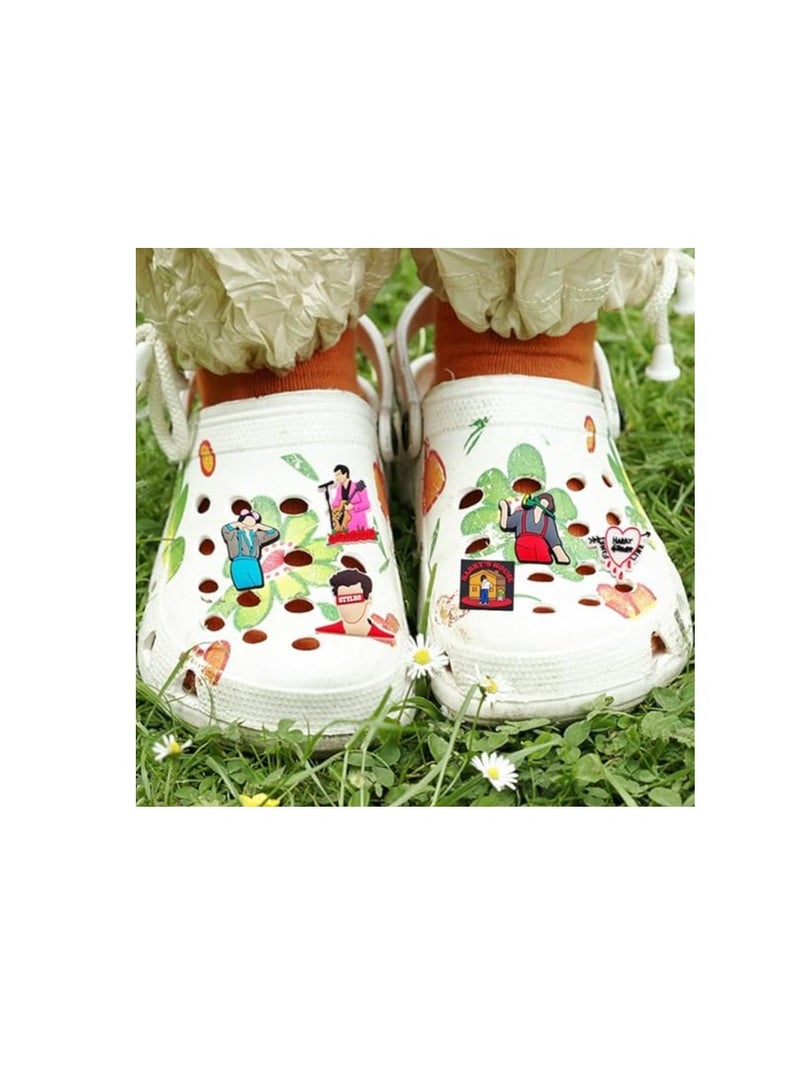 KASTWAVE 35 PCS Harry New Styles Shoe Charm for Croc Jibit, Shoe Pins Decoration Accessories, for Clog Shoes Decorations Shoes Craft DIY, Harry Singer Styles Merch Birthday Gifts Party Supplies - Image 4