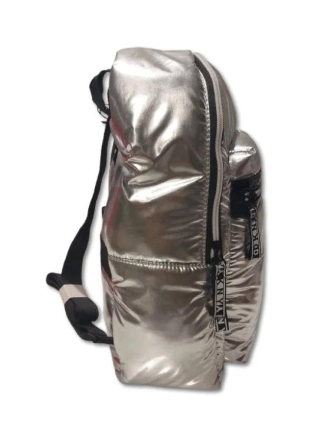 DKNY  DKNY Skylight Signature Backpack – Silver – Lightweight Stylish Daily & Travel Bag  | Best Price UAE