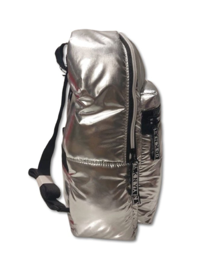 دكني حقيبة ظهر    فضية خفيفة أنيقة للاستخدام اليومي والسفر - Image 3