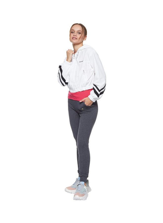 JOCKEY Jockey 1323 Women Super Combed Cotton Elastane French Terry Slim Fit Joggers with Zipper Pockets  - Image 4