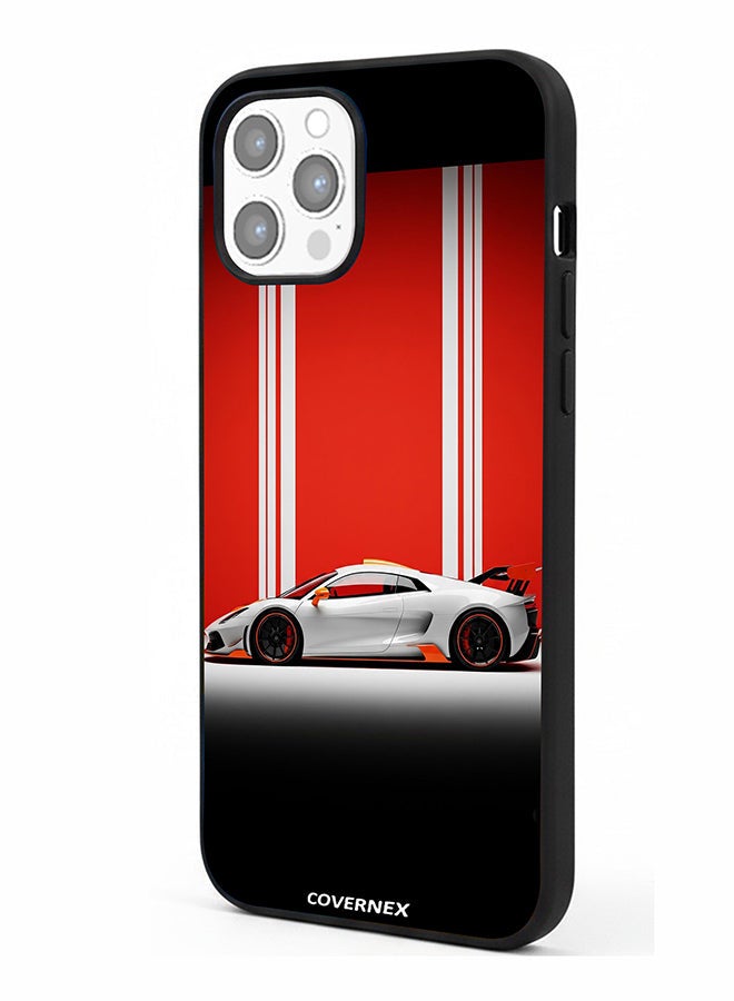 Covernex Apple iPhone 12 Pro Max Protective Case Cover Printed Featuring Modern Supercar Concept - Image 1
