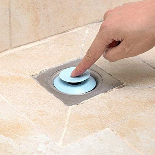 Istore Portable Silicone Sink Strainer Waste Plug Sink Filter Waste Collector Kitchen Bathroom Accessories Colanders Sewer Strainers Hair Catcher Button Drain Stopper Filter Kitchen [ Pack of 2] - Image 5