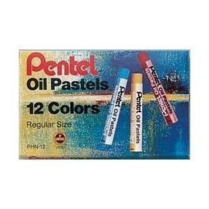 Pentel Arts Oil Pastels 12 Color Set PHN12