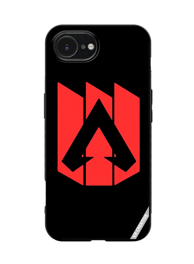 VR CREATIVE Protective Case Cover For Apple iPhone 16e Red Logo Apex Legends Design Multicolour