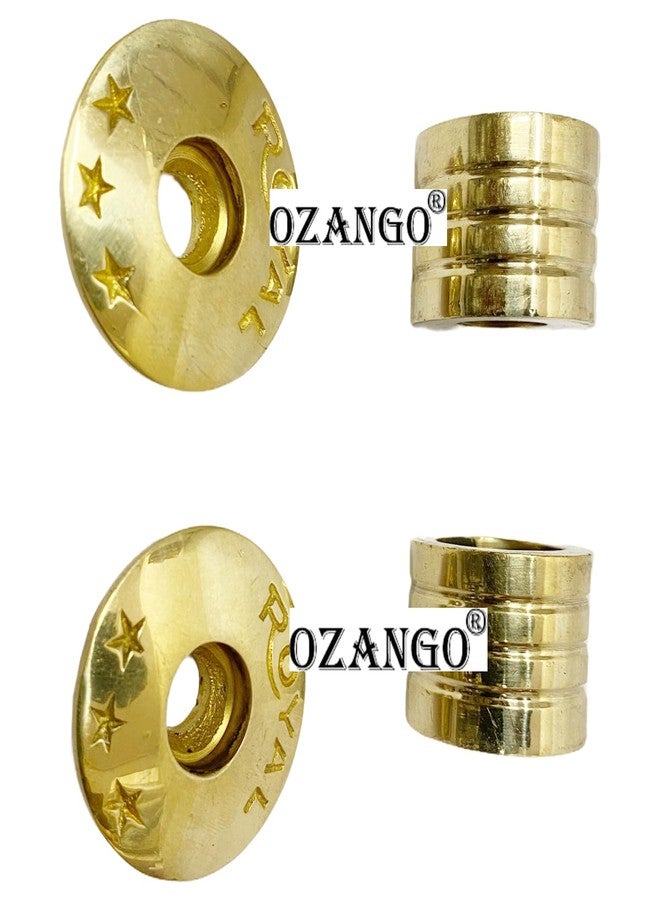 Ozango Bike Antique Desgin Star Logo Handle Bar Weight Handlebar Weight Pure Brass Golden Suitable for RE Thunderbird 350 Type 1 - Image 5